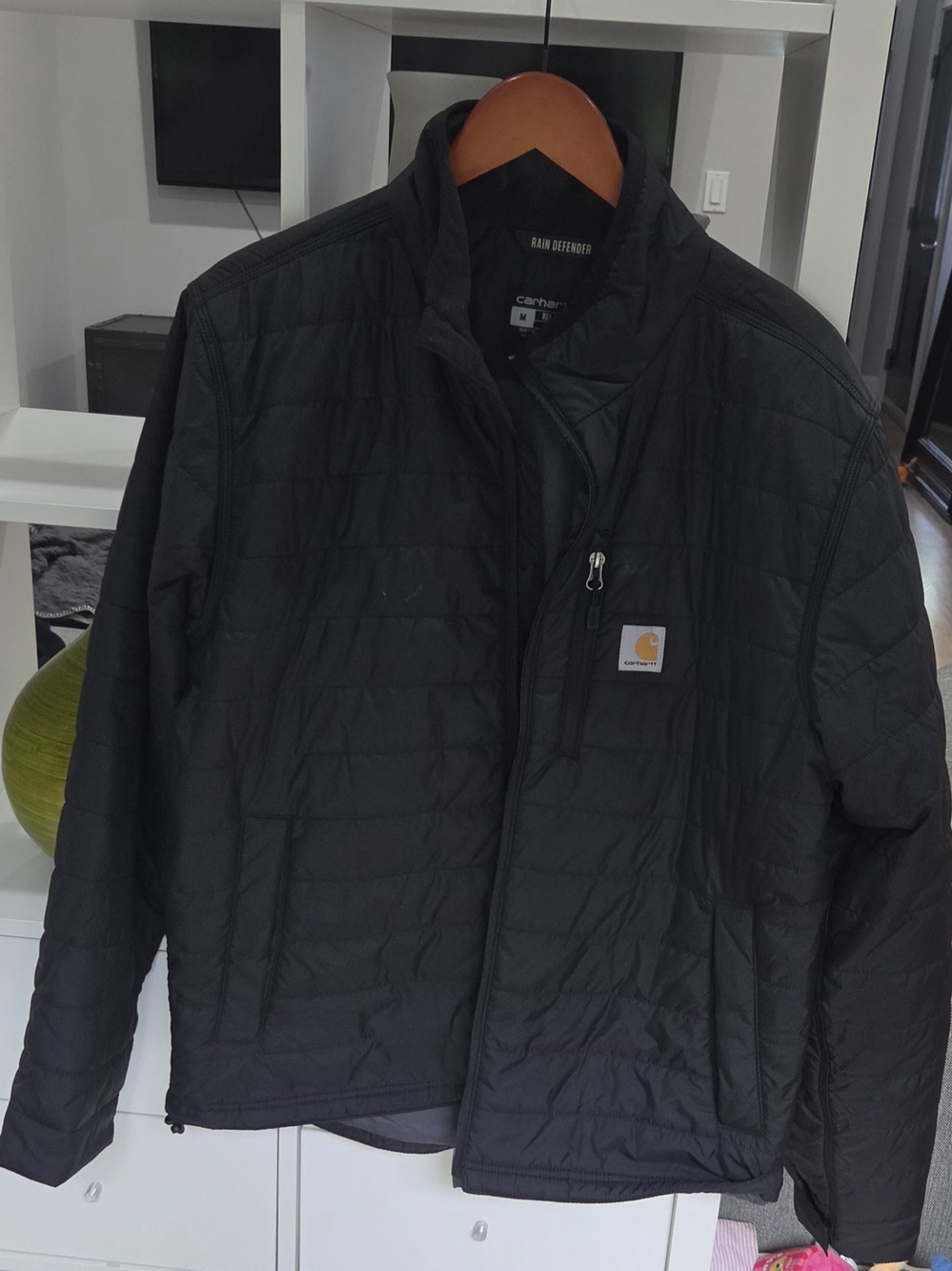 Carhartt Men's Rain Defender Relaxed Fit Jacket - Black M